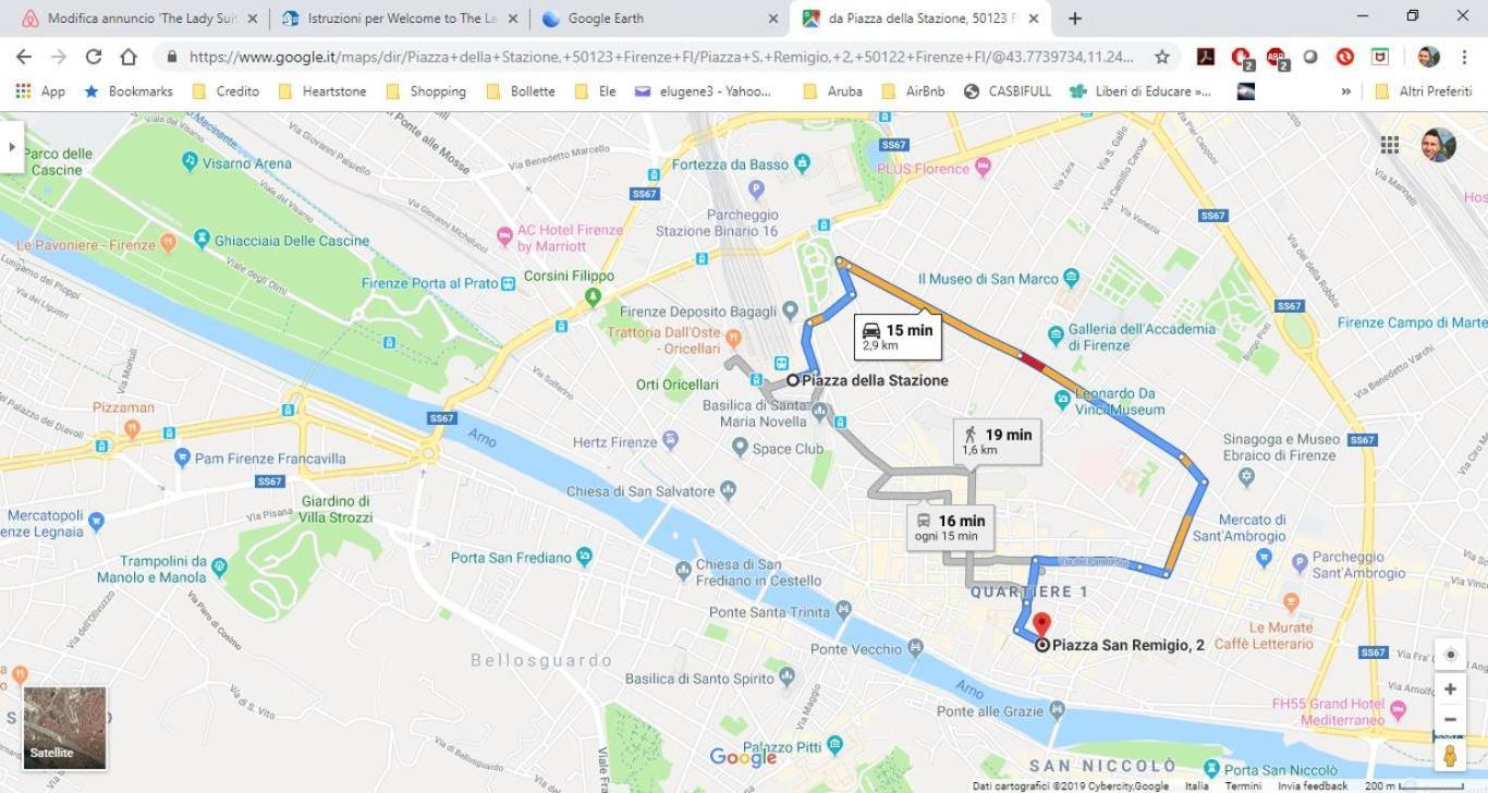 5 Min Dagli Uffizi Suite Wifi Confort Florence Extérieur photo