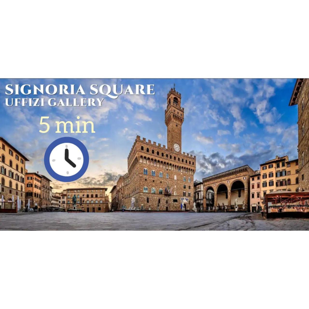 5 Min Dagli Uffizi Suite Wifi Confort Florence Extérieur photo
